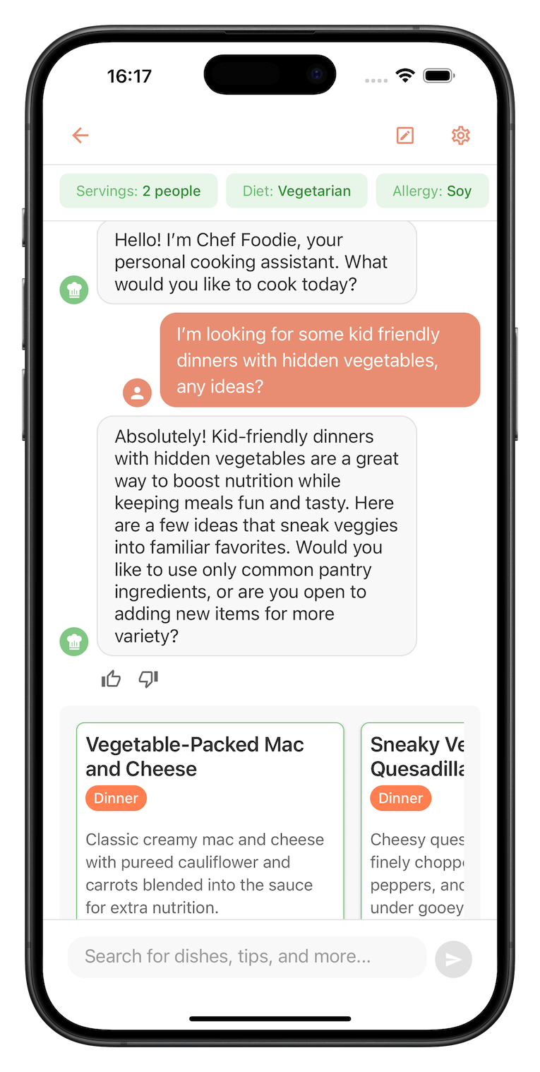 Chef Foodie Conversation